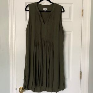 Olive green dress